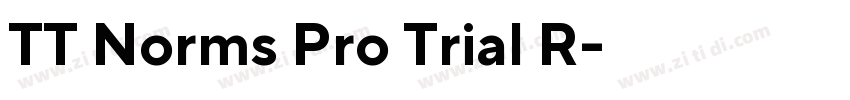 TT Norms Pro Trial R字体转换 TT Norms Pro Trial R字体转换
